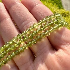 Olivine (Peridot) Beaded Bracelet